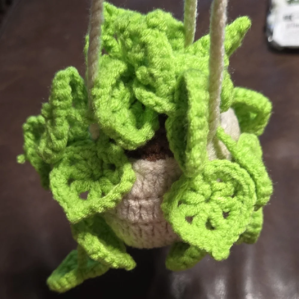 Handcrafted Green Faux Floral Hanging Accent